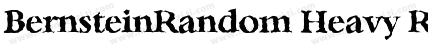 BernsteinRandom Heavy Regular字体转换